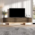 Comoda TV, Hanah Home, Hege, 180x44.6x30 cm, PAL, Nuc / Stejar Safir