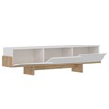 Comoda TV, Hanah Home, Hege, 180x44.6x30 cm, PAL, Stejar alb / safir