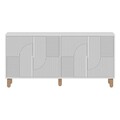 Consola, Hanah Home, Desso, 150x73x36 cm, PAL, Alb