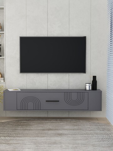 Comoda TV, Hanah Home, Restol 2, 120x33.2x26.4 cm, PAL , Antracit