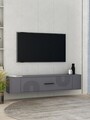 Comoda TV, Hanah Home, Restol 2, 120x33.2x26.4 cm, PAL , Antracit