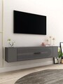 Comoda TV, Hanah Home, Restol 3, 120x33.2x26.4 cm, PAL , Antracit