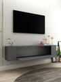 Comoda TV, Hanah Home, Restol 3, 120x33.2x26.4 cm, PAL , Antracit