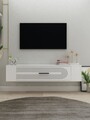 Comoda TV, Hanah Home, Restol 3, 120x33.2x26.4 cm, PAL , Alb
