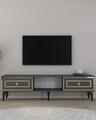 Comoda TV, Hanah Home, Viola, 150x44.6x29.6 cm, PAL , Antracit / Aur