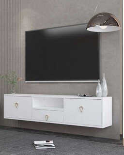 140x30x30 cm, Alb;Auriu