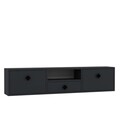 Comoda TV, Hanah Home, 1305-DROP-1, 140x30x30 cm, PAL , Antracit / Negru