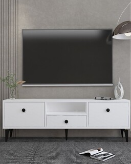 140x49x30 cm, Alb;Negru