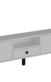 Comoda TV, Hanah Home, 1310-DROP-1, 140x45x30 cm, PAL , Alb/Negru