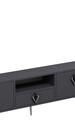 Comoda TV, Hanah Home, 1311-DROP-32, 140x45x30 cm, PAL , Anthracite / Black / Silver