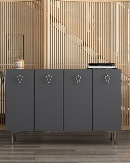 120x80x29.6 cm, Antracit;Argintiu