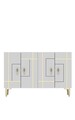 Consola, Hanah Home, Sina, 120x80x29.6 cm, PAL , Alb/Auriu