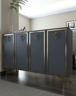 120x75x29.6 cm, Antracit;Auriu