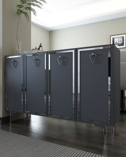 120x75x29.6 cm, Antracit;Argintiu