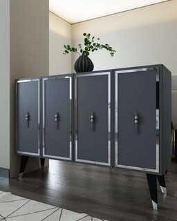 120x80x29.6 cm, Antracit;Argintiu