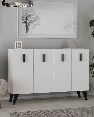 Consola, Hanah Home, 8180KM-64, 120x75x29.6 cm, PAL , Alb