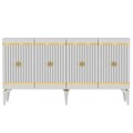 Consola, Hanah Home, Lenora, 150x79x40 cm, PAL , Alb/Auriu