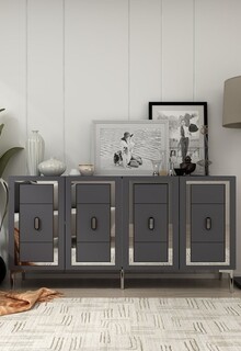 150x75x35 cm, Antracit;Argintiu