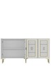 Consola, Hanah Home, Orion, 150x75x35 cm, PAL , Alb/Auriu