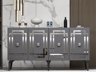 150x79x40 cm, Antracit;Argintiu