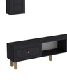 Comoda TV, Hanah Home, Dario Bohem, 150x44.6x29.6 cm, PAL , Antracit