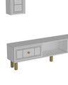 Comoda TV, Hanah Home, Dario Bohem, 150x44.6x29.6 cm, PAL , Alb