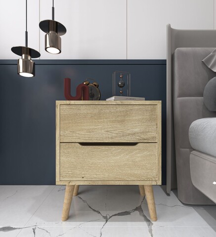 Noptiera, Hanah Home, Flora, 50x60x44 cm, PAL, Maro