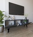 Comoda TV, Hanah Home, Siena, 139.7x53x53 cm, PAL, Antracit