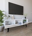 Comoda TV, Hanah Home, Siena, 139.7x53x53 cm, PAL, Alb