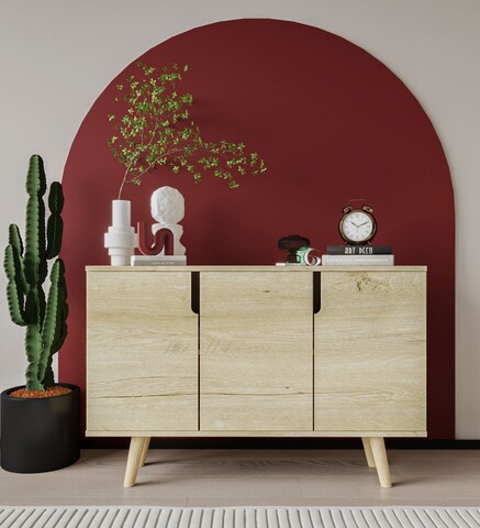 Consola, Hanah Home, Verona 120, 120x80x30 cm, PAL, Maro