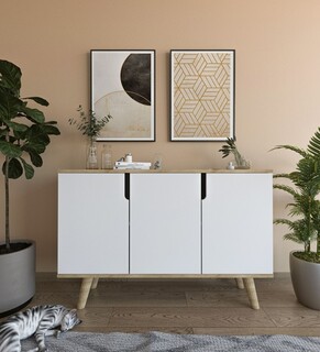 120x80x30 cm, Maro;Alb