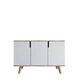 Consola, Hanah Home, Verona 120, 120x80x30 cm, PAL, Stejar Safir / Alb
