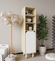 Dulap multifunctional, Hanah Home, Parma 1, 37x155x40 cm, PAL, Stejar Safir / Alb