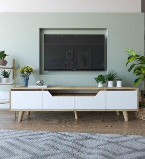 180x48x29.8 cm, Maro;Alb