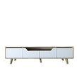 Comoda TV, Hanah Home, Roma 180, 180x48x29.8 cm, PAL, Stejar Safir / Alb