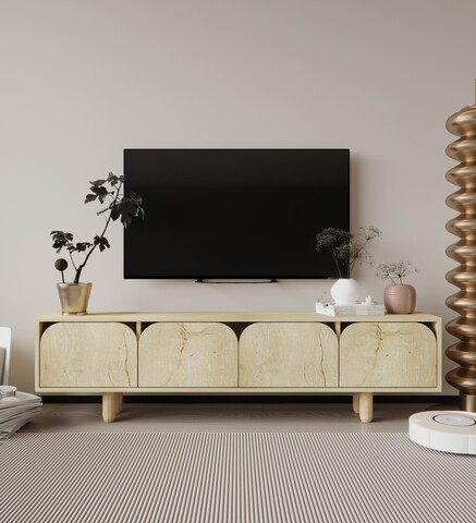 Comoda TV, Hanah Home, Lazio, 180x48x29.8 cm, PAL, Maro