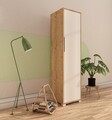 Dulap pentru haine, Hanah Home, Flora 47, 47x183x45 cm, PAL, Stejar Safir / Alb