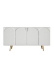 Consola, Hanah Home, Venezia 150, 150x80x45 cm, PAL, Alb