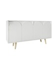 Consola, Hanah Home, Venezia 150, 150x80x45 cm, PAL, Alb