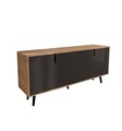 Consola, Hanah Home, Latina Modern 180, 180x80x45 cm, PAL, Stejar safir / Antracit