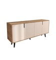 Consola, Hanah Home, Latina Modern 180, 180x80x45 cm, PAL, Stejar Safir / Alb