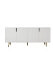 Consola, Hanah Home, Latina Modern 180, 180x80x45 cm, PAL, Alb