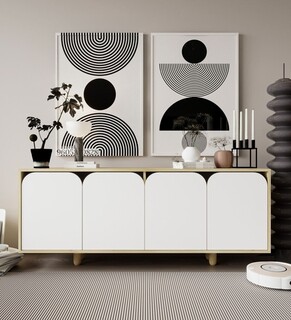 180x75x45 cm, Maro;Alb