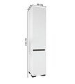 Dulap pentru haine, Hanah Home, Floransa 45, 45x210x52 cm, PAL, Alb / Antracit