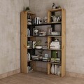 Corp biblioteca, Hanah Home, CPT6011-200, Lemn, Natural / Negru