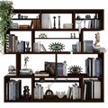 Corp biblioteca, Hanah Home, CPT6007-200, 200x200x30 cm, Lemn, Maro