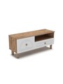 Comoda TV, Hanah Home, Mavora 105, 104x47x35 cm, PAL, Pin Atlantic / Alb