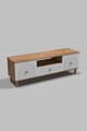 Comoda TV, Hanah Home, Bellora 150, 150x53x41 cm, PAL, Pin Atlantic / Alb