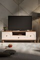 Comoda TV, Hanah Home, Mavora 180, 180x53x41 cm, PAL, Pin Atlantic / Alb