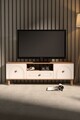 Comoda TV, Hanah Home, Serenta 180, 180x53x41 cm, PAL, Pin Atlantic / Alb